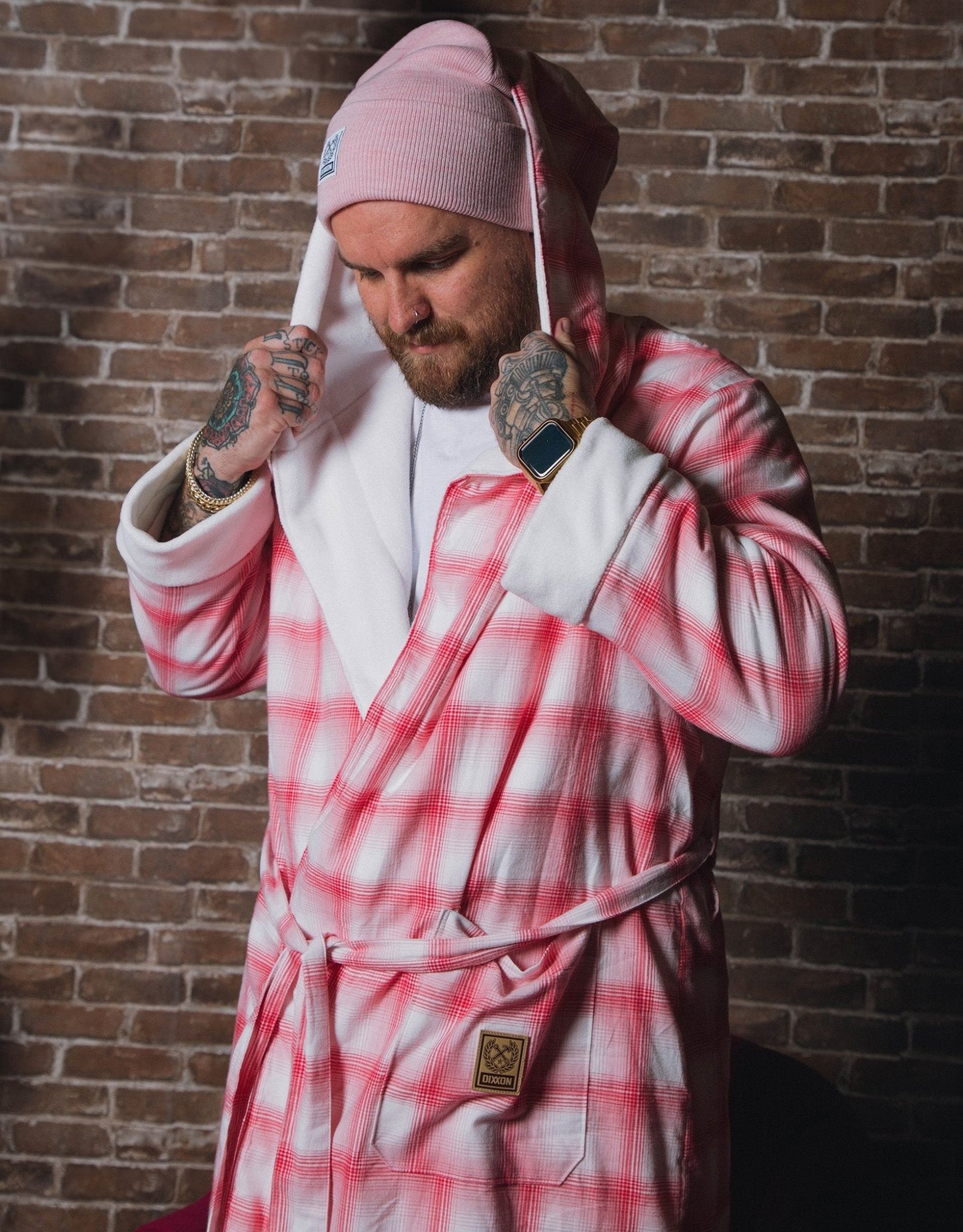 Heartbreaker Hooded Fleece-Lined Robe