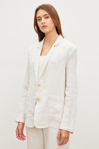 LENNY HEAVY LINEN BLAZER