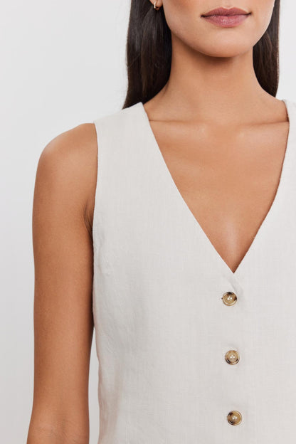MYLIE HEAVY LINEN VEST