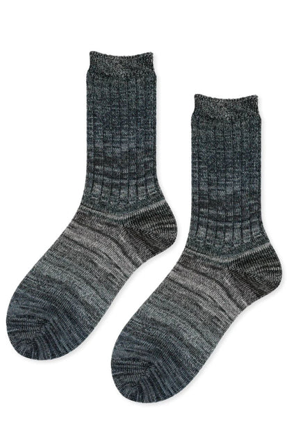 COSMIC SPACE DYE MEN'S CREW SOCKS BY HANSEL FROM BASEL
