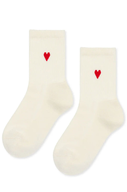 HEART SPORTY CREW SOCKS BY HANSEL FROM BASEL