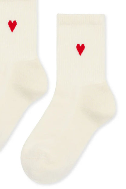 HEART SPORTY CREW SOCKS BY HANSEL FROM BASEL