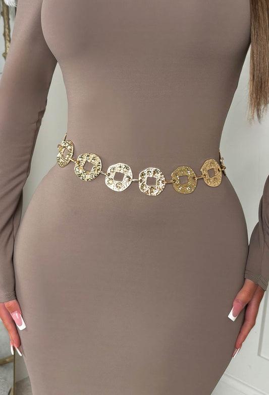 Hollywood Glow Gold Chain Belt
