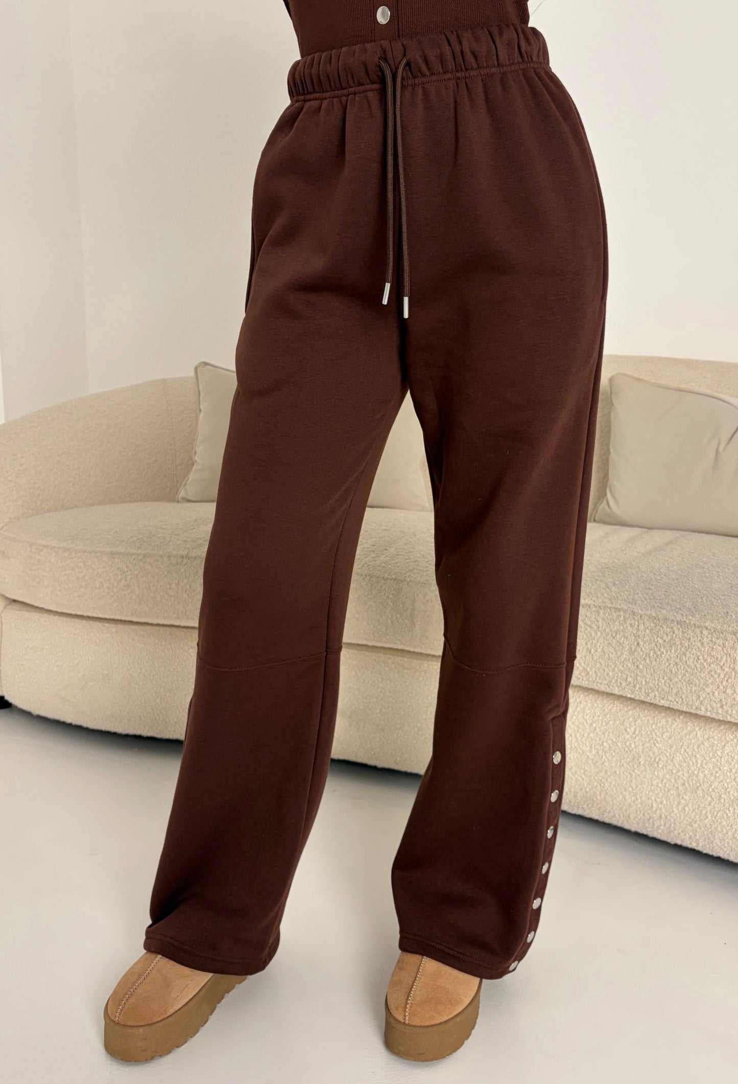 Honey Icon Chocolate Brown Lounge Joggers