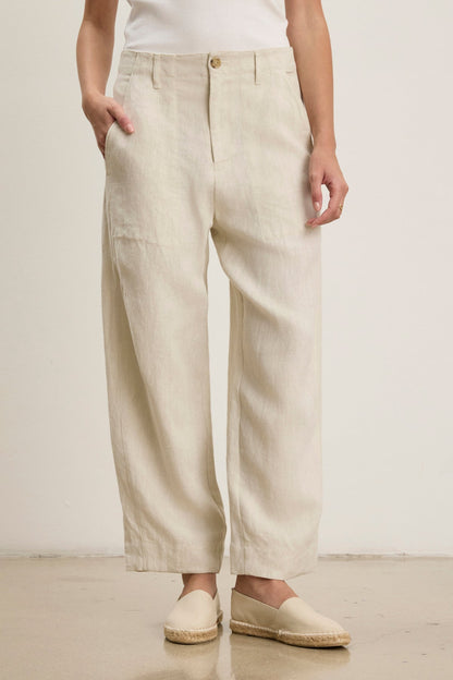 ISSA HEAVY LINEN PANT
