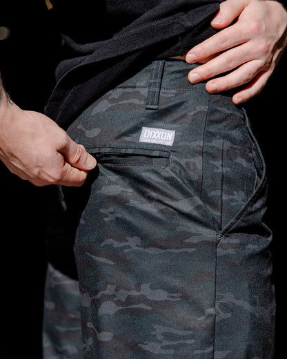 Hybrid Shorts - Black Woodland