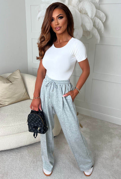 In My Element Grey Marl Straight Leg Joggers
