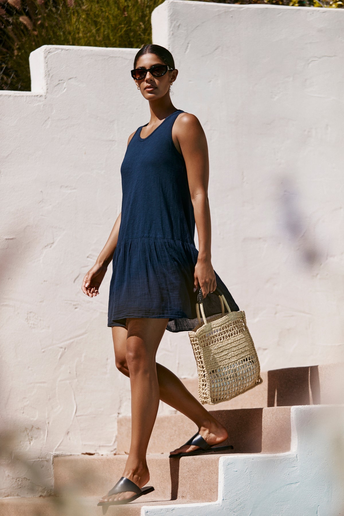 WOVEN SHOPPER TOTE