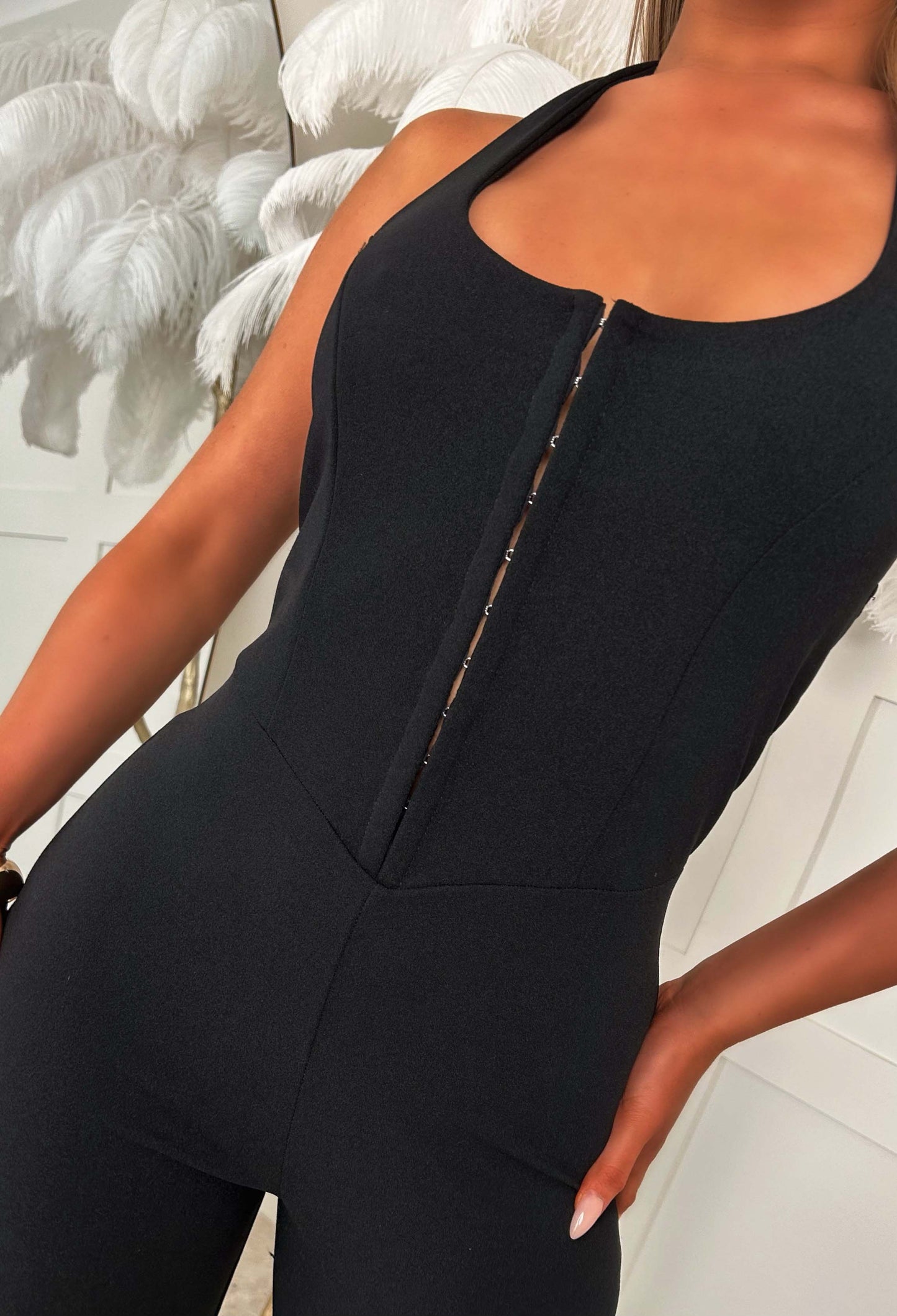 Irresistible Muse Black Halter Neck Jumpsuit