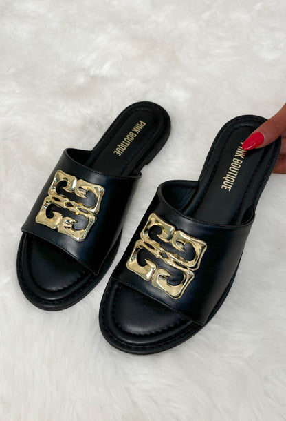Italian Affair Black Gold Detail Sliders