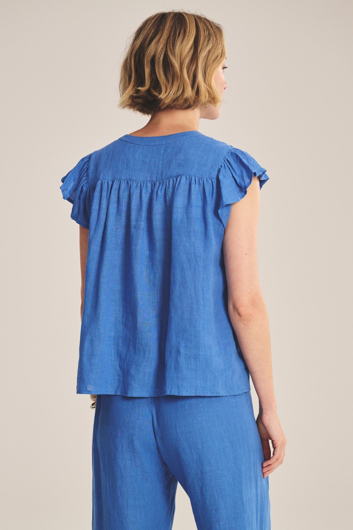 JANEY LINEN TOP