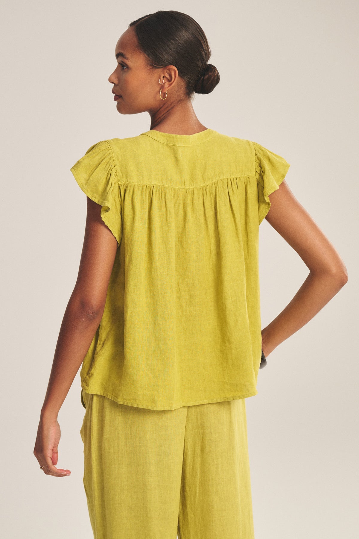 JANEY LINEN TOP