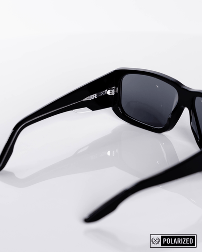 Jefe Sunglasses - Black & Gray Polarized