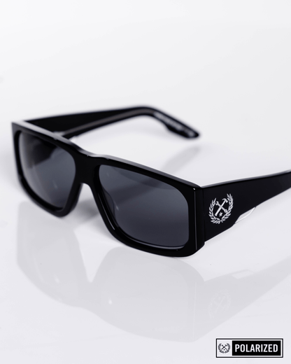Jefe Sunglasses - Black & Gray Polarized