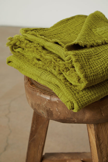 COTTON GAUZE THROW