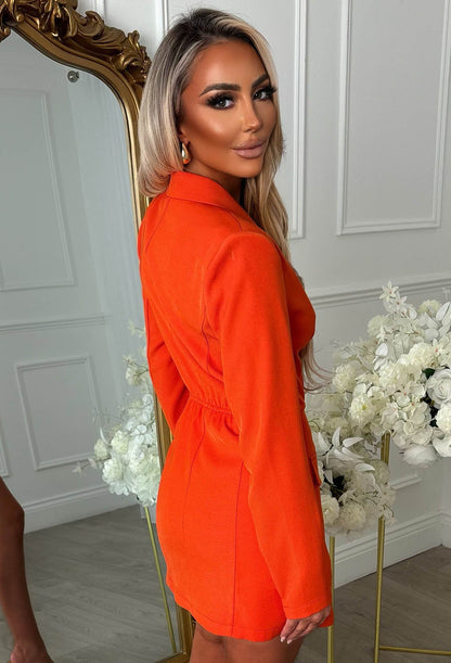 Kalani Orange Blazer Playsuit