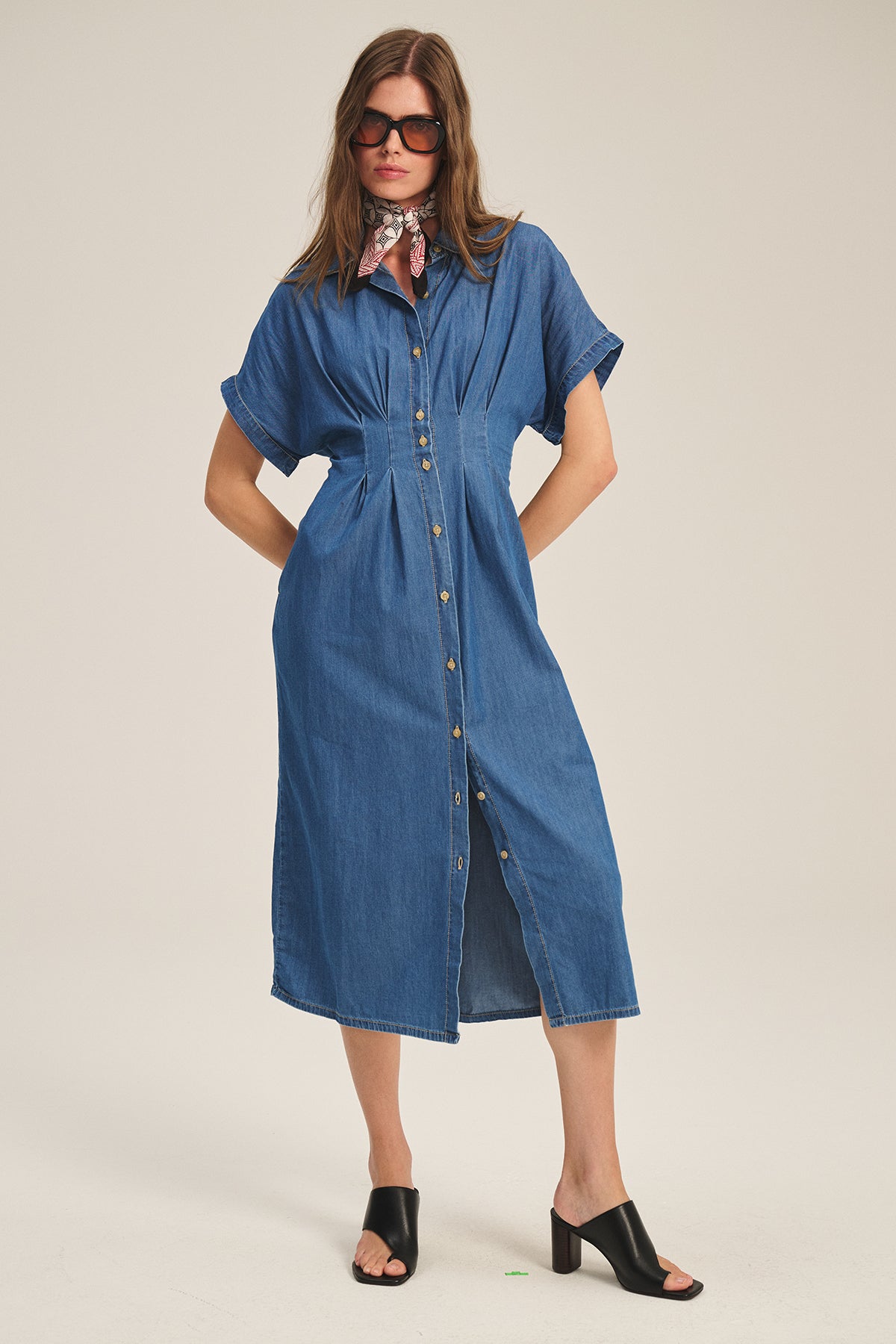 KARINA CHAMBRAY DRESS