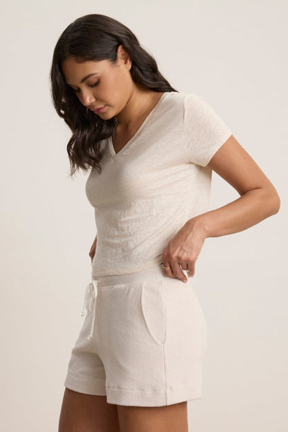 AMBER LINEN KNIT TEE