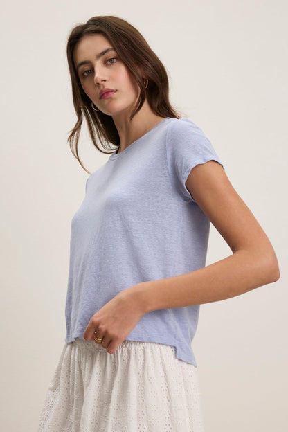 CASEY LINEN KNIT TEE