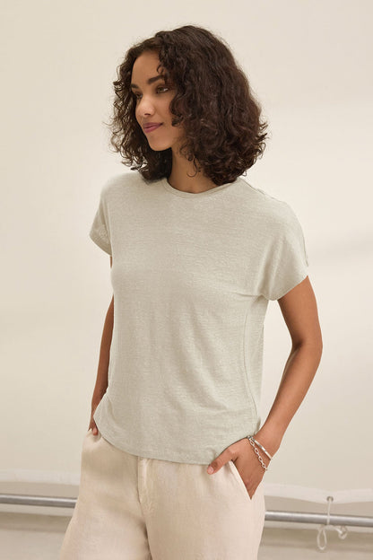 JASMINE LINEN KNIT TEE