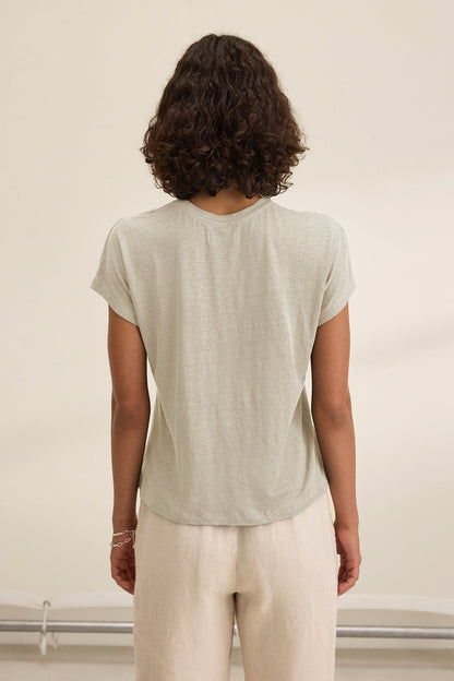 JASMINE LINEN KNIT TEE
