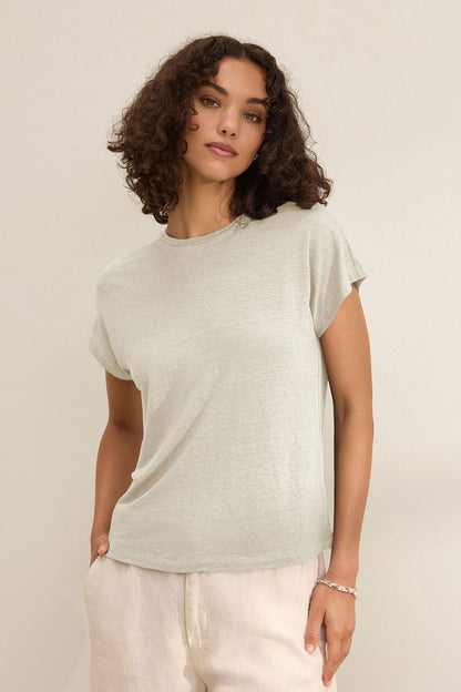 JASMINE LINEN KNIT TEE