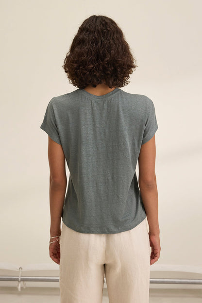 JASMINE LINEN KNIT TEE