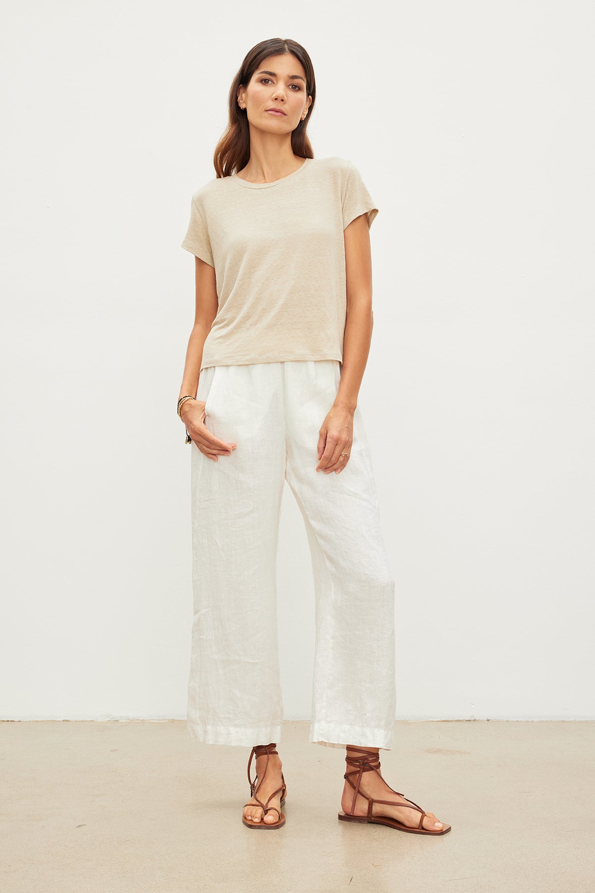 CASEY LINEN KNIT TEE