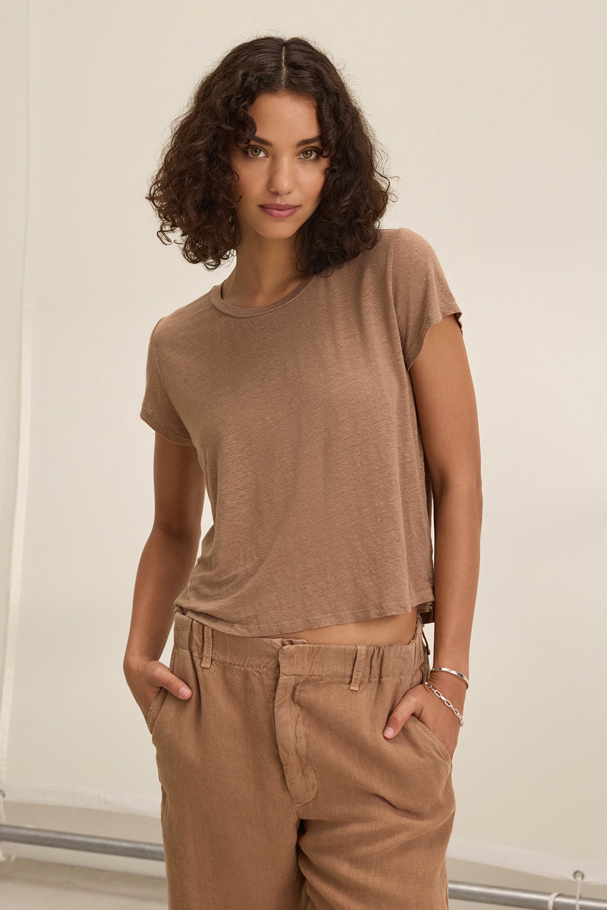 CASEY LINEN KNIT TEE