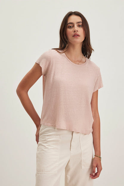 CASEY LINEN KNIT TEE