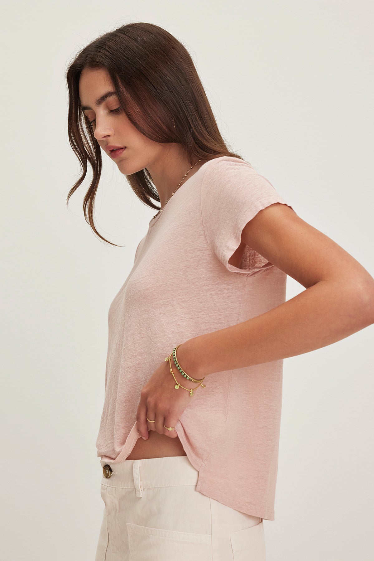 CASEY LINEN KNIT TEE