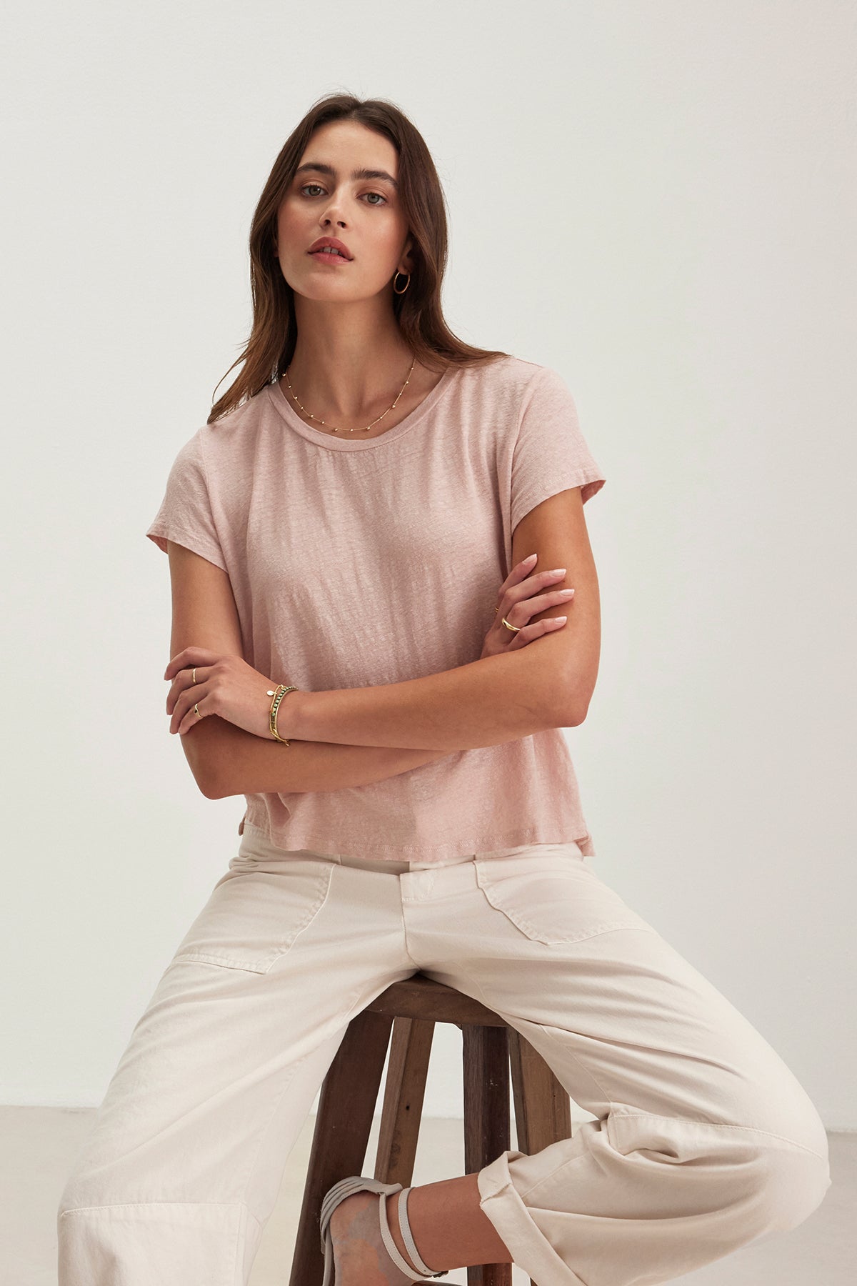 CASEY LINEN KNIT TEE