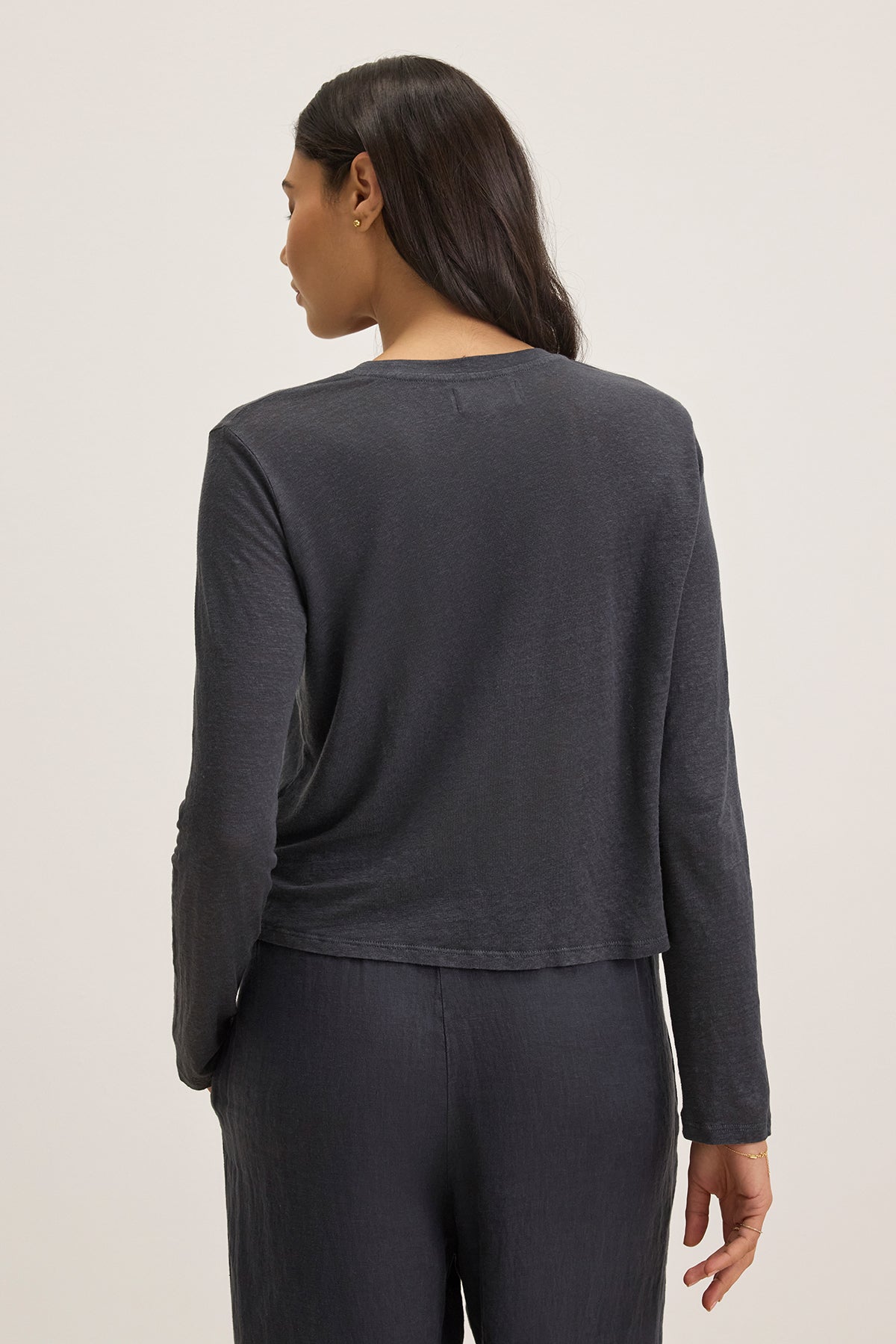 KARA LINEN KNIT TEE