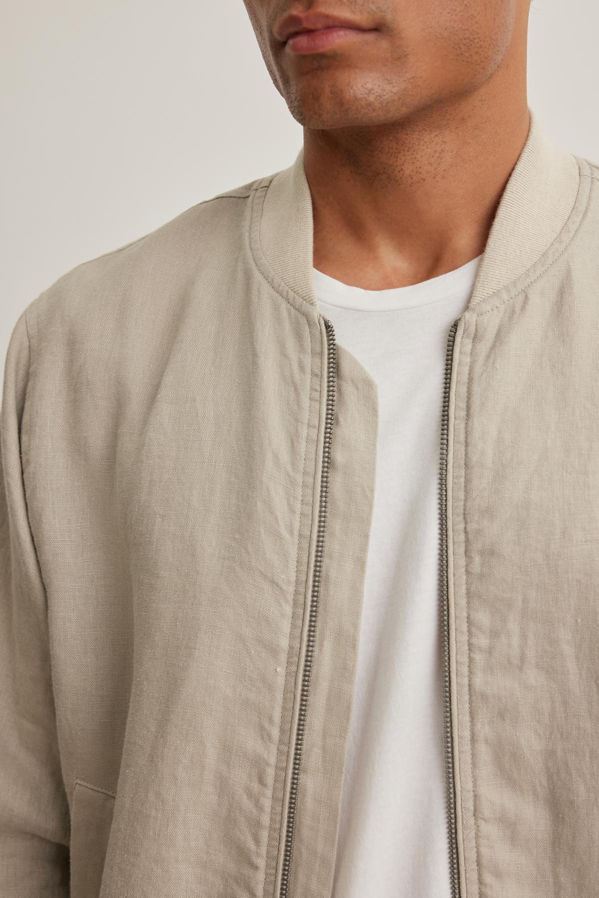 MURPHY LINEN BOMBER JACKET
