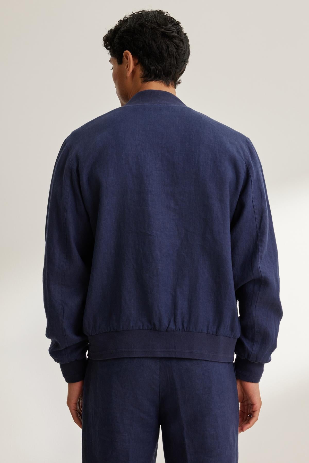 MURPHY LINEN BOMBER JACKET