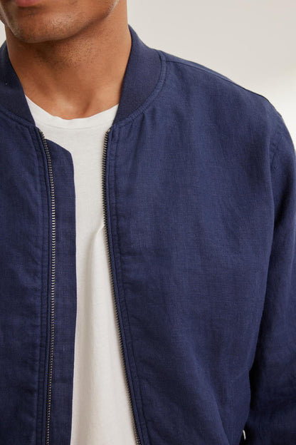 MURPHY LINEN BOMBER JACKET