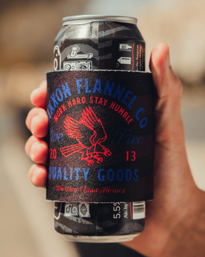 Live Free Quality Goods Snap Coozie Can Cooler