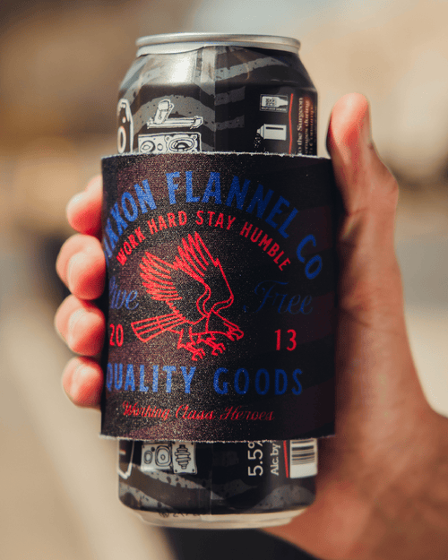 Live Free Quality Goods Snap Coozie Can Cooler