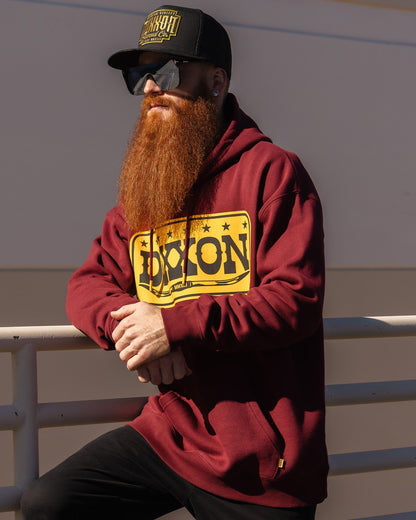 Longhorn Pullover Hoodie - Maroon