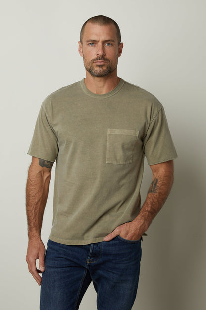 NEPTUNE CREW NECK POCKET TEE