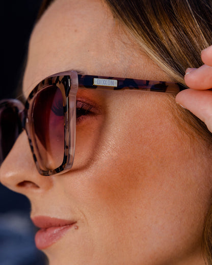 Luna Sunglasses - Mauve Tortoise & Pink Gradient