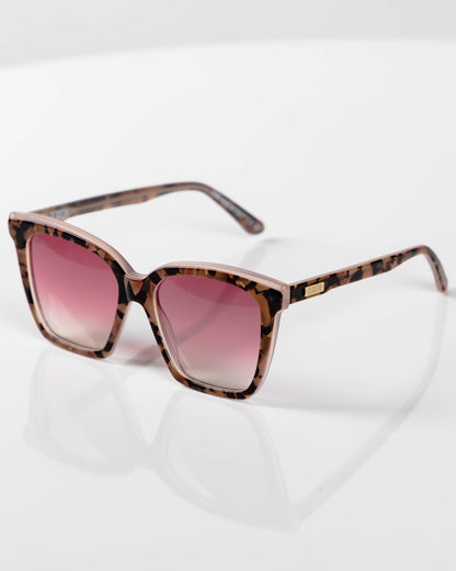 Luna Sunglasses - Mauve Tortoise & Pink Gradient