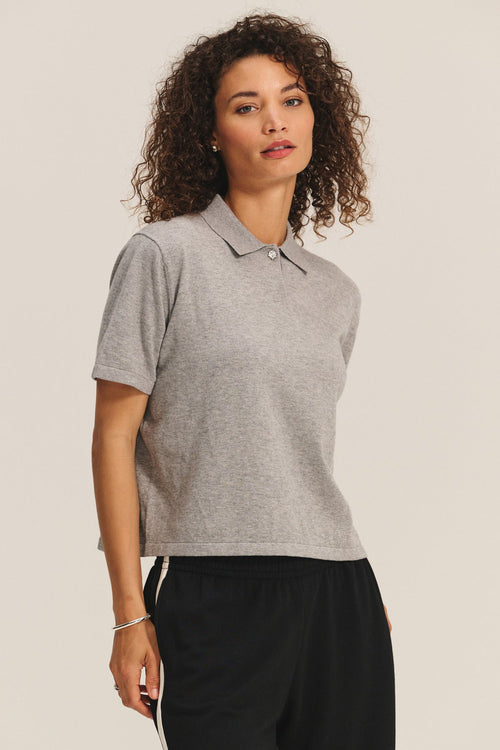 EMERSON EMBELLISHED SWEATER POLO