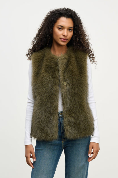 ANASTASIA FAUX FUR VEST
