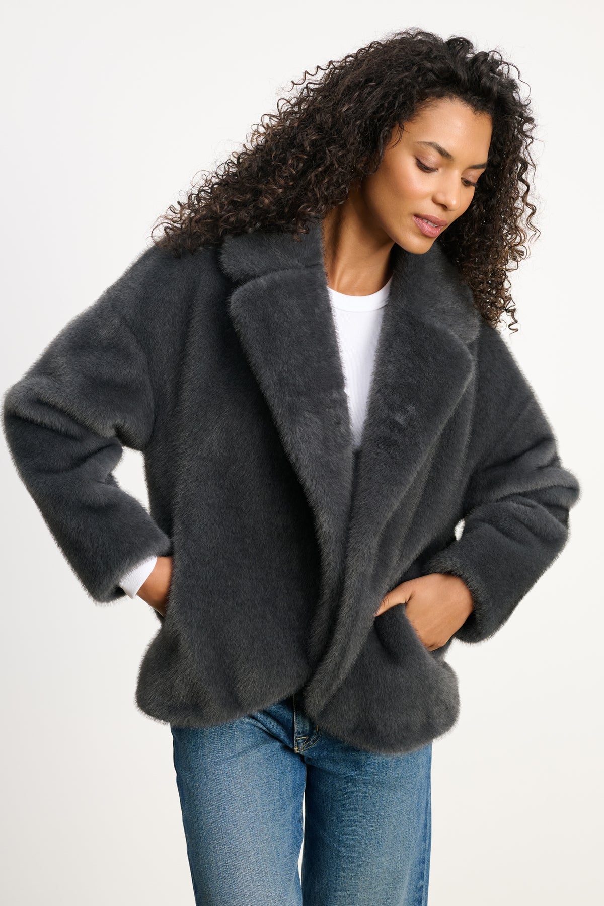 CAROLYN FAUX FUR JACKET
