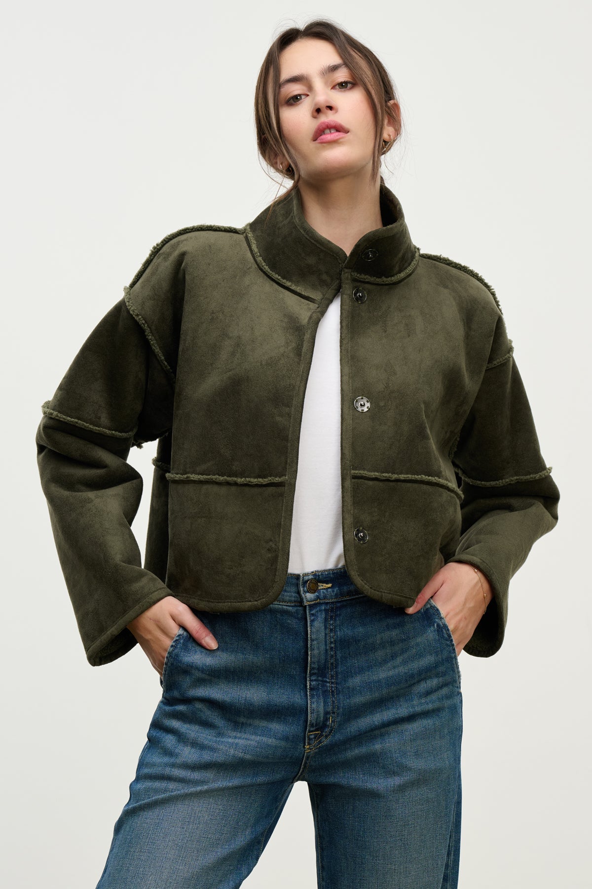 KELLY LUXE SHERPA REVERSIBLE JACKET