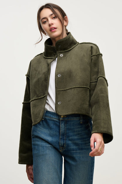 KELLY LUXE SHERPA REVERSIBLE JACKET