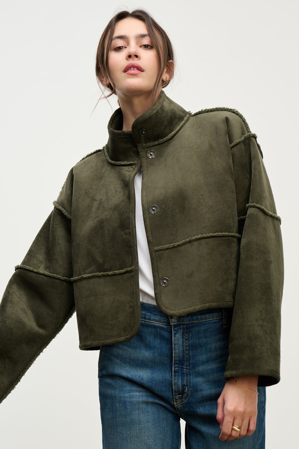 KELLY LUXE SHERPA REVERSIBLE JACKET