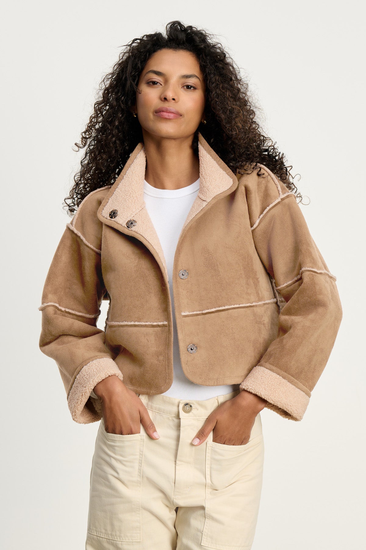 KELLY LUXE SHERPA REVERSIBLE JACKET