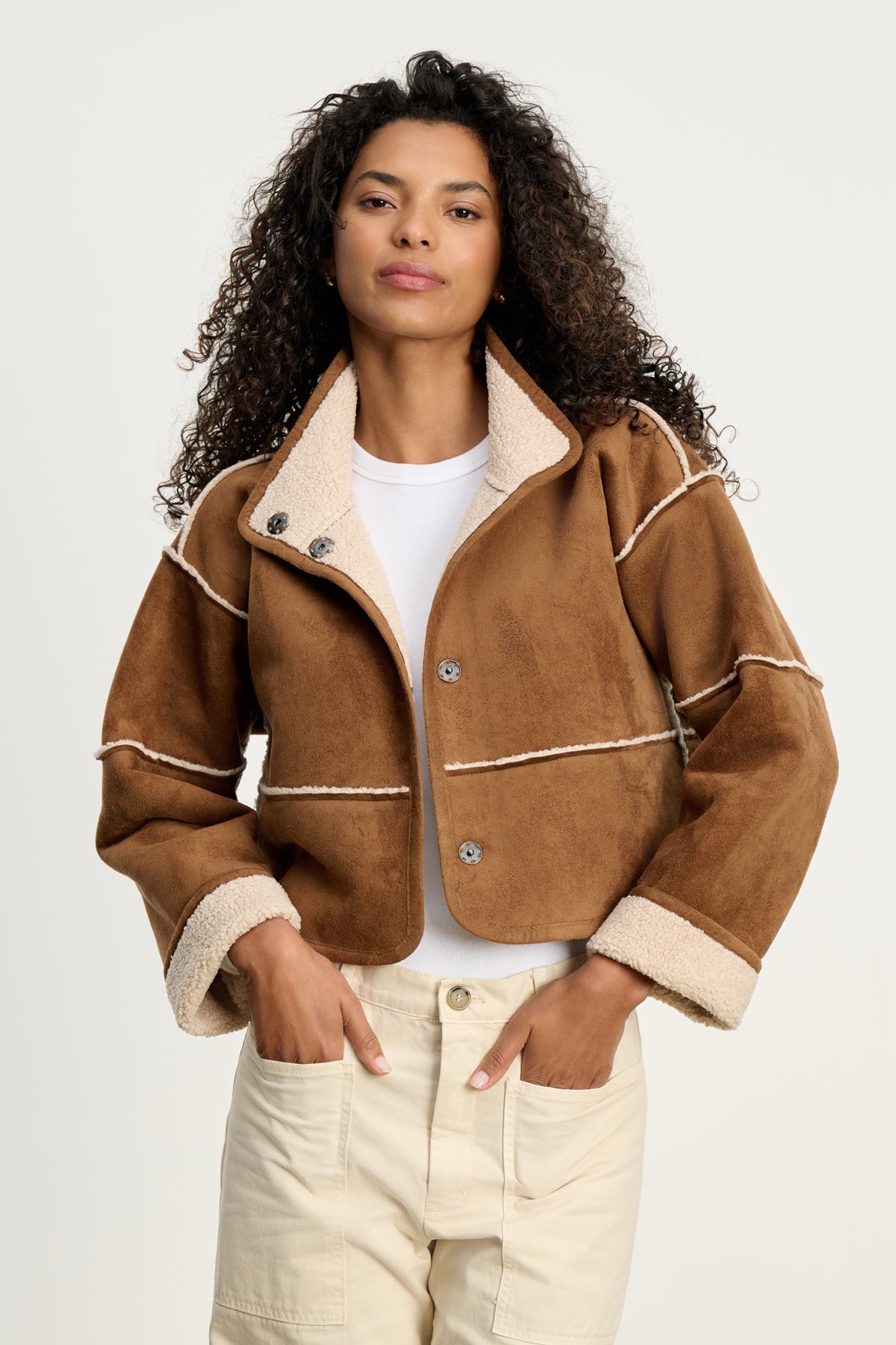 KELLY LUXE SHERPA REVERSIBLE JACKET